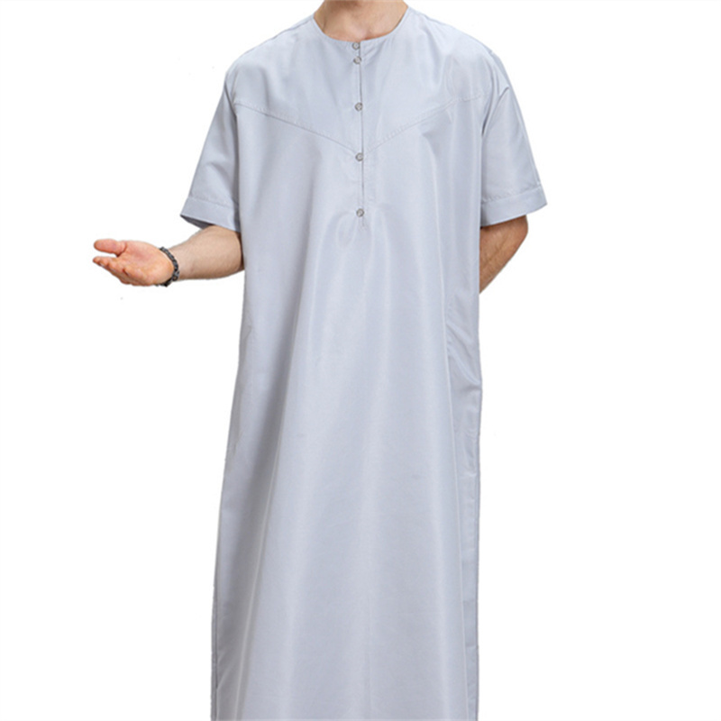 Luxury Gowns Como Crepe Plain Fabric Elrah Malaysia Baju Melayu Slim Fit Kurta Sets For Men