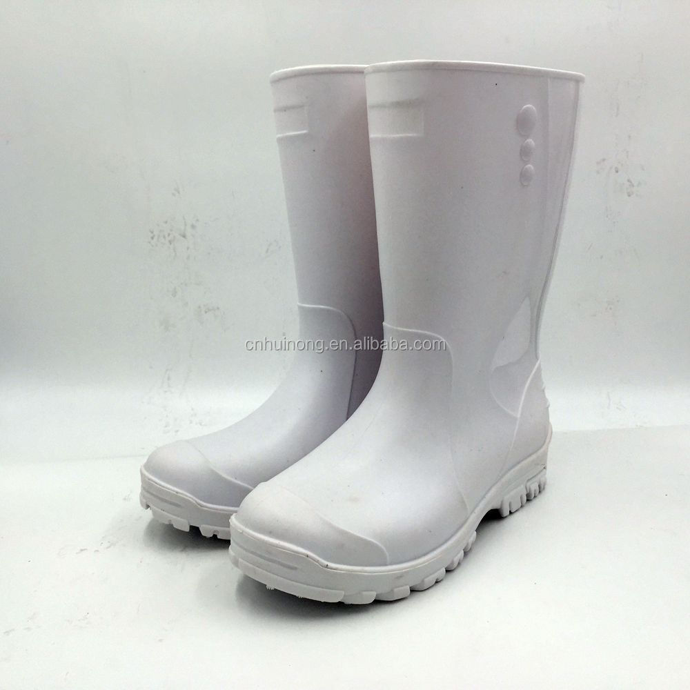 HN-201F Custom made lady food industry boots kitchen white work wellington boots