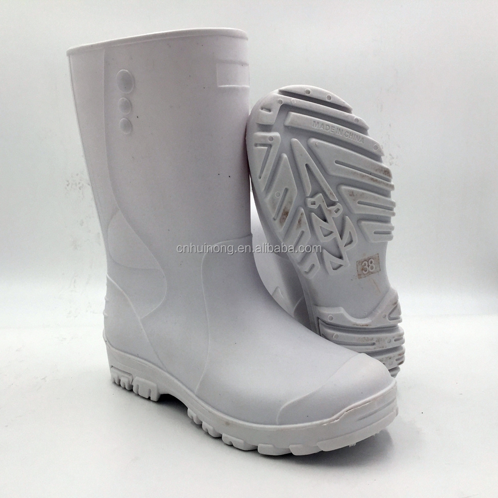 HN-201F Custom made lady food industry boots kitchen white work wellington boots