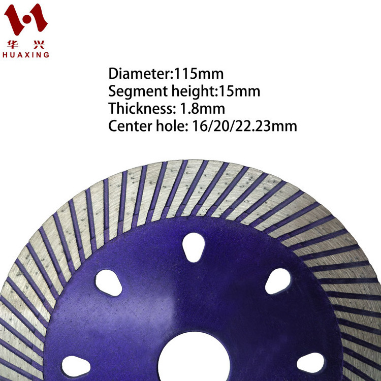 diamond turbo corrugated blades granite continuous rim cutting disc cutter saw blade for quartz stone cutting