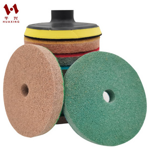 4inch 100mmmarble terrazzo floor softer stones diamond sponge polishing pad