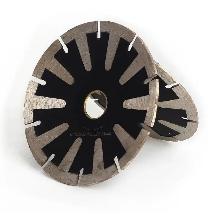 Diamond Granite Blade Concave Curved Disc Diamond Saw Blade T-Segmented Turbo Rim Cutting Disc