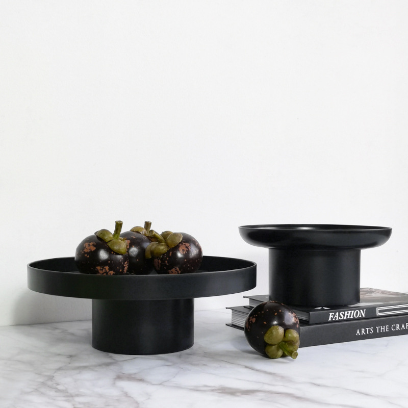 New design simple multifunctional round tray fruit and vegetable aromatherapy desktop Tray storage bowl