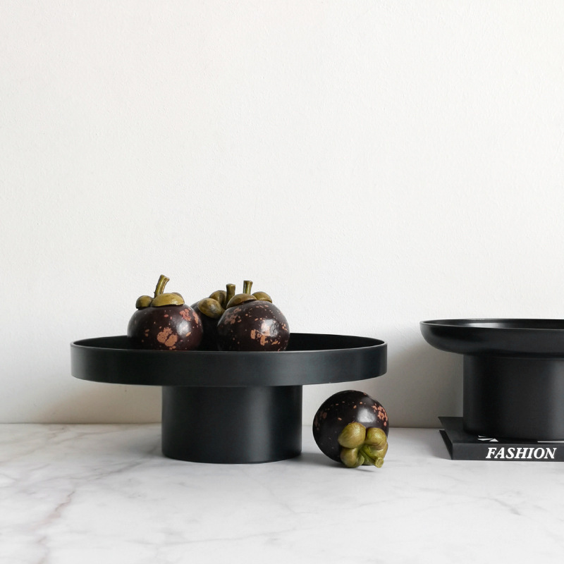 New design simple multifunctional round tray fruit and vegetable aromatherapy desktop Tray storage bowl