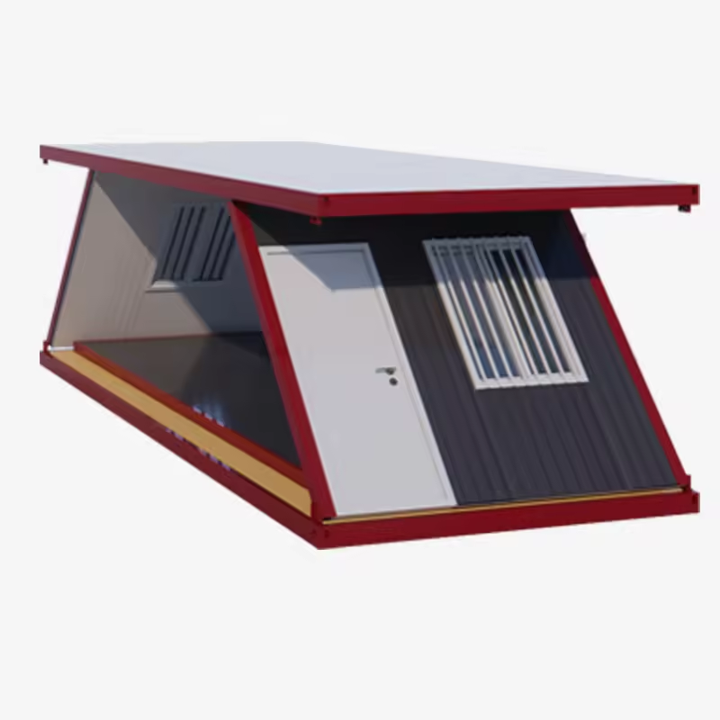 Z shape easy assemble folding container house