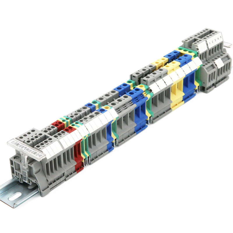 UK 35N 35mm factory price CE certificated screw din rail mounted terminal block