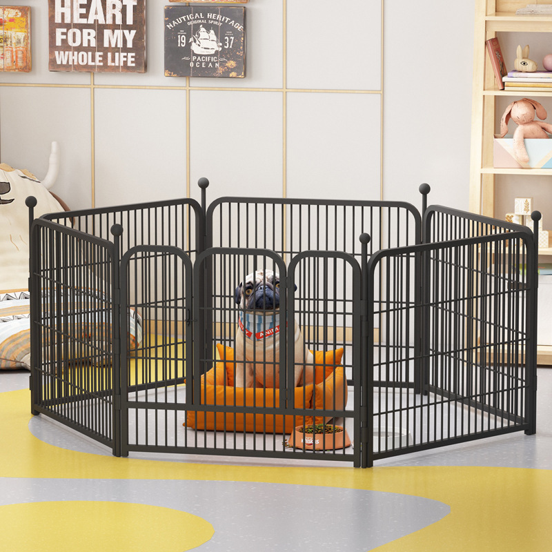 Outdoor Dog Metal Playpen Pet Exercise Pen with Door Cat Rabbit Large Enclosure Play Yard Heavy Duty Kennel Fence