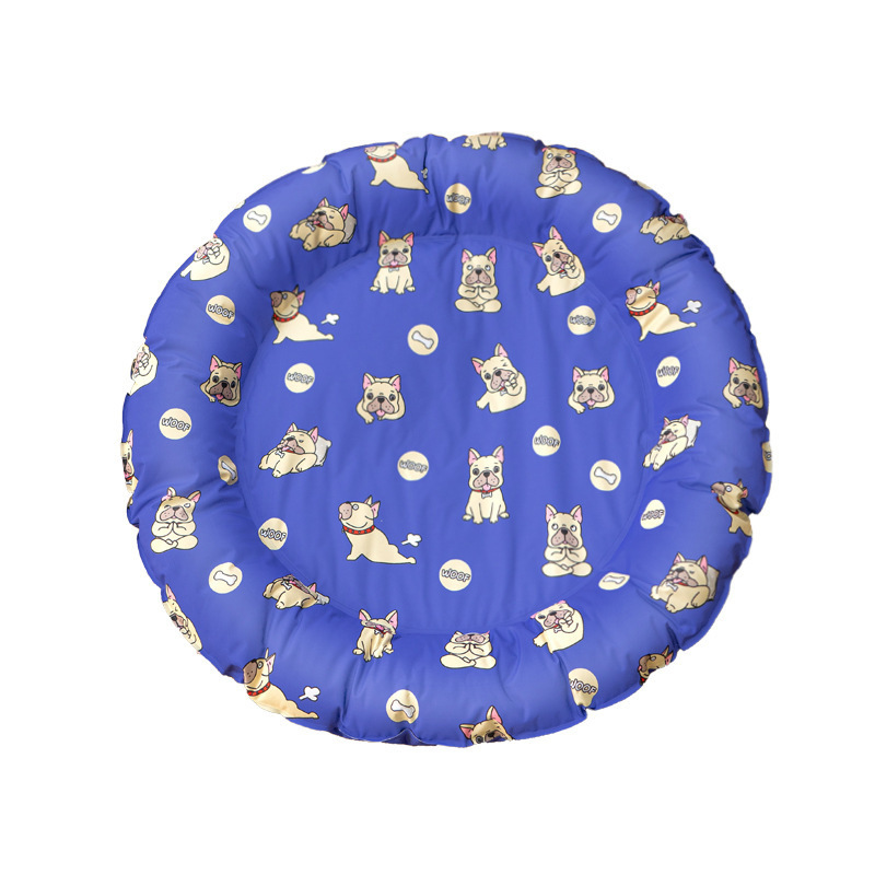 Summer ice silk pet cool bed cat dog cooling heatstroke prevention nest kitten puppy fruit pattern mat kennel cat sleeping bag