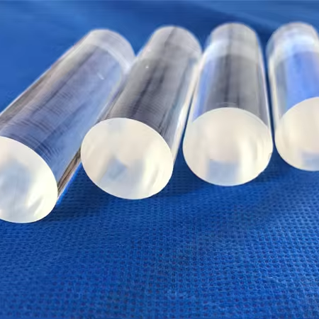 HY manufacture supply High Quality Clear Glass Quartz Optical light guide Clear Quartz Rod Glass