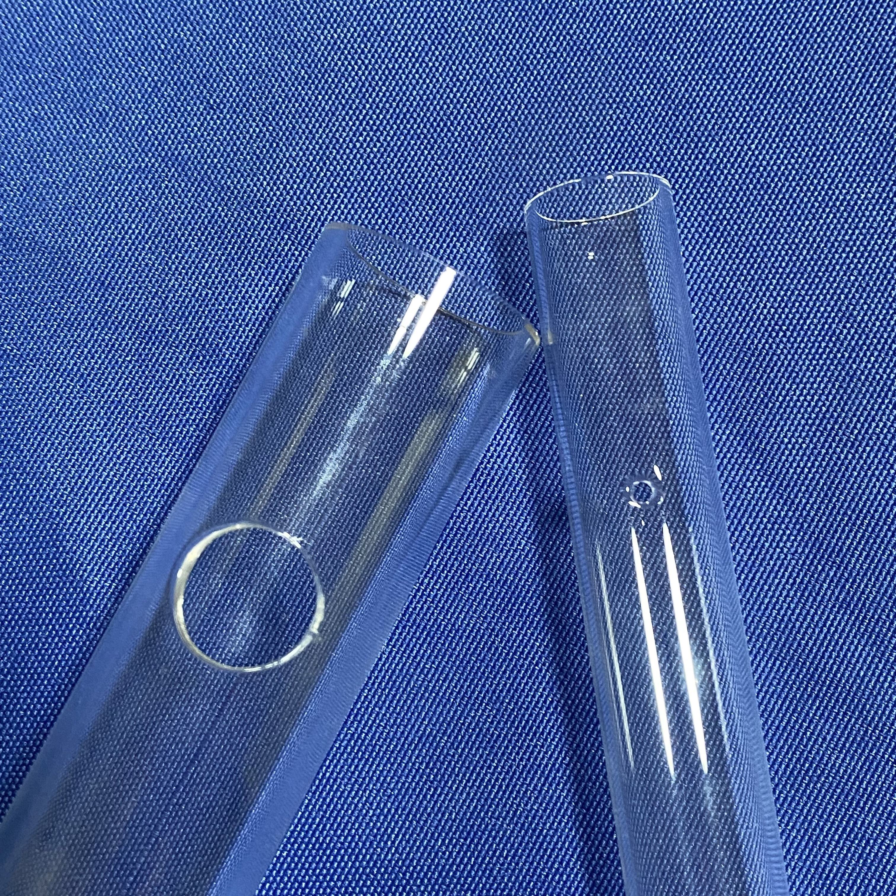 HUOYUN manufacture customized high temperature sizes quartz glass tube quartz pipe