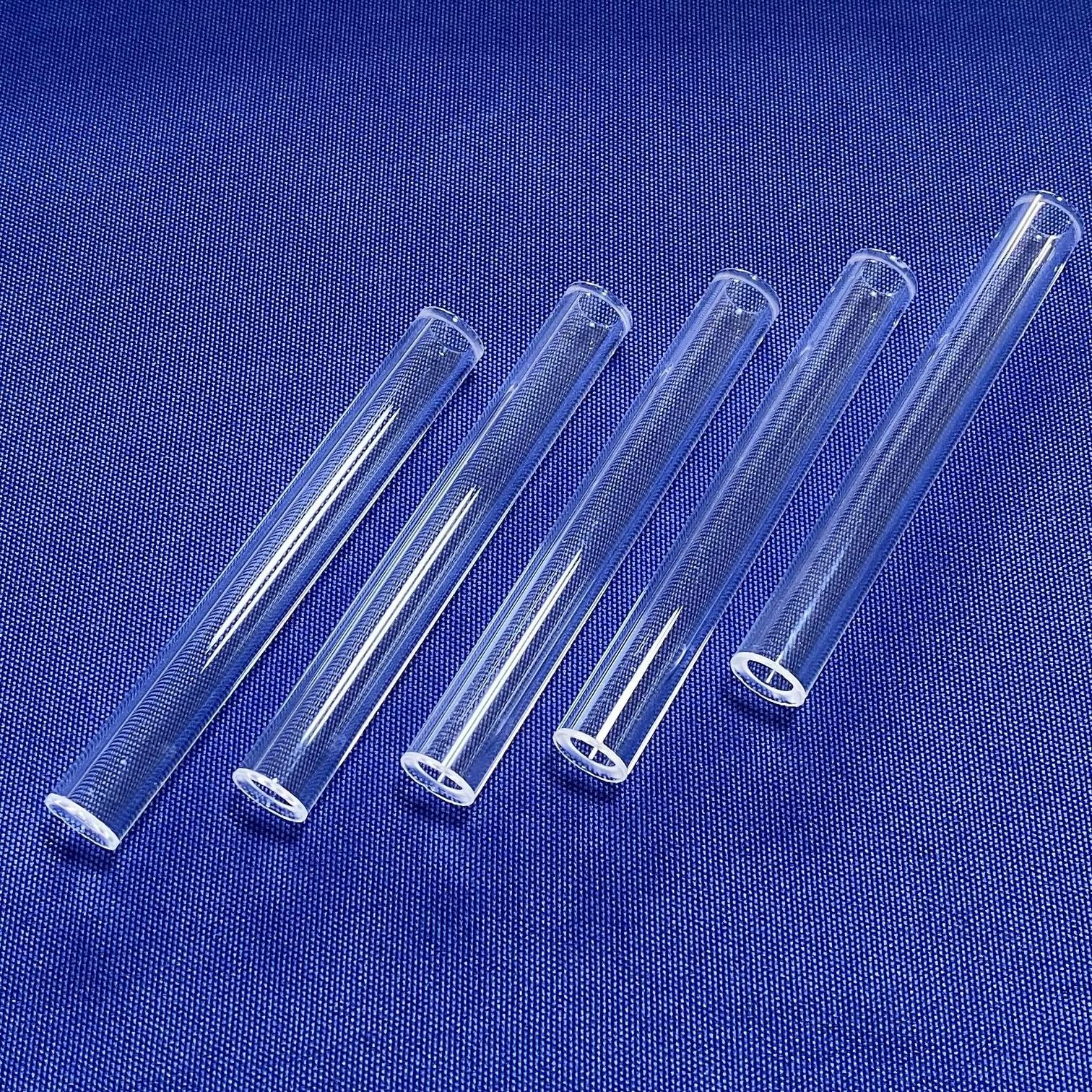 HUOYUN manufacture customized high temperature sizes quartz glass tube quartz pipe