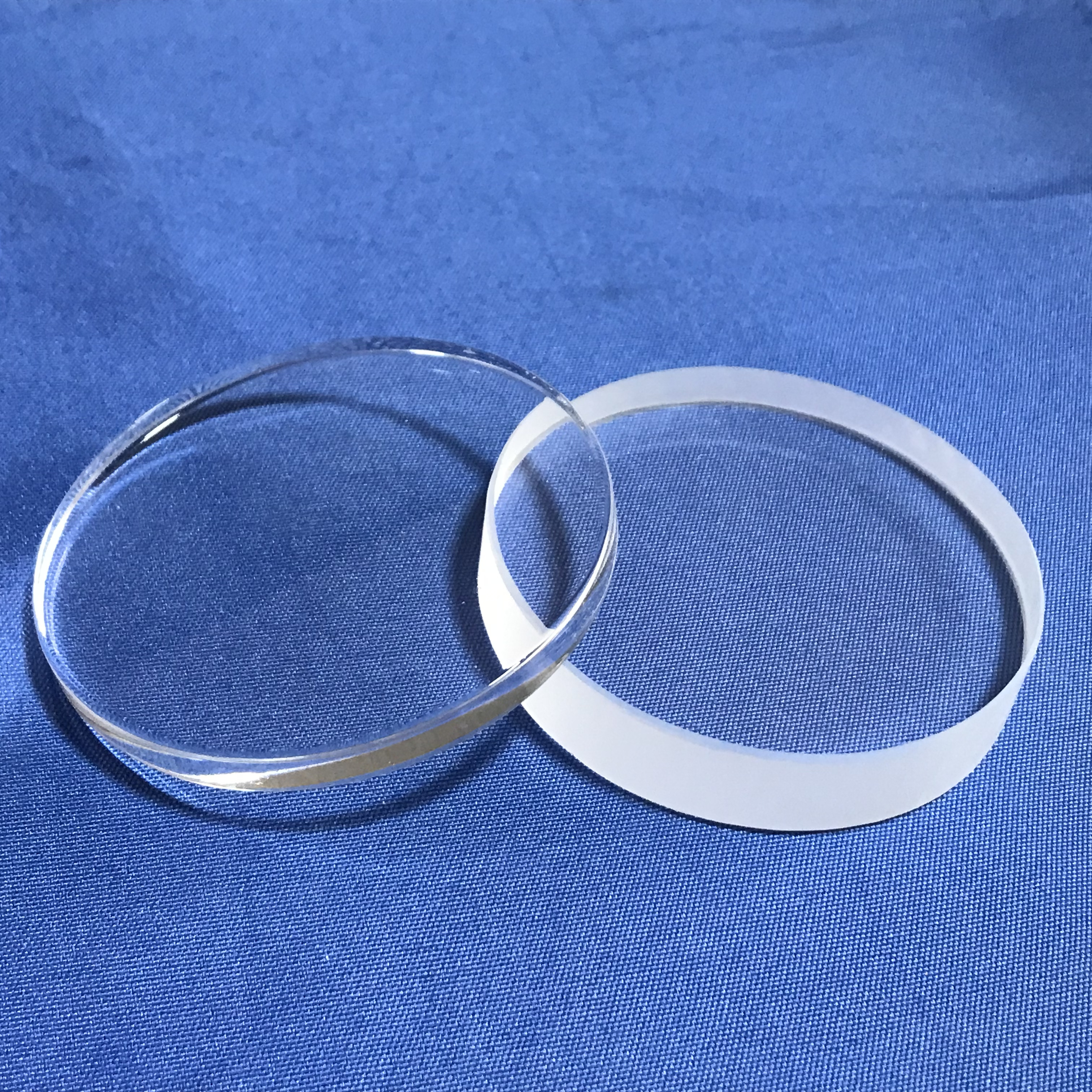 Huoyun High Purity Heat Resistance Optical Clear Wafer Quartz Slices Glass Round Fused Quartz Plate