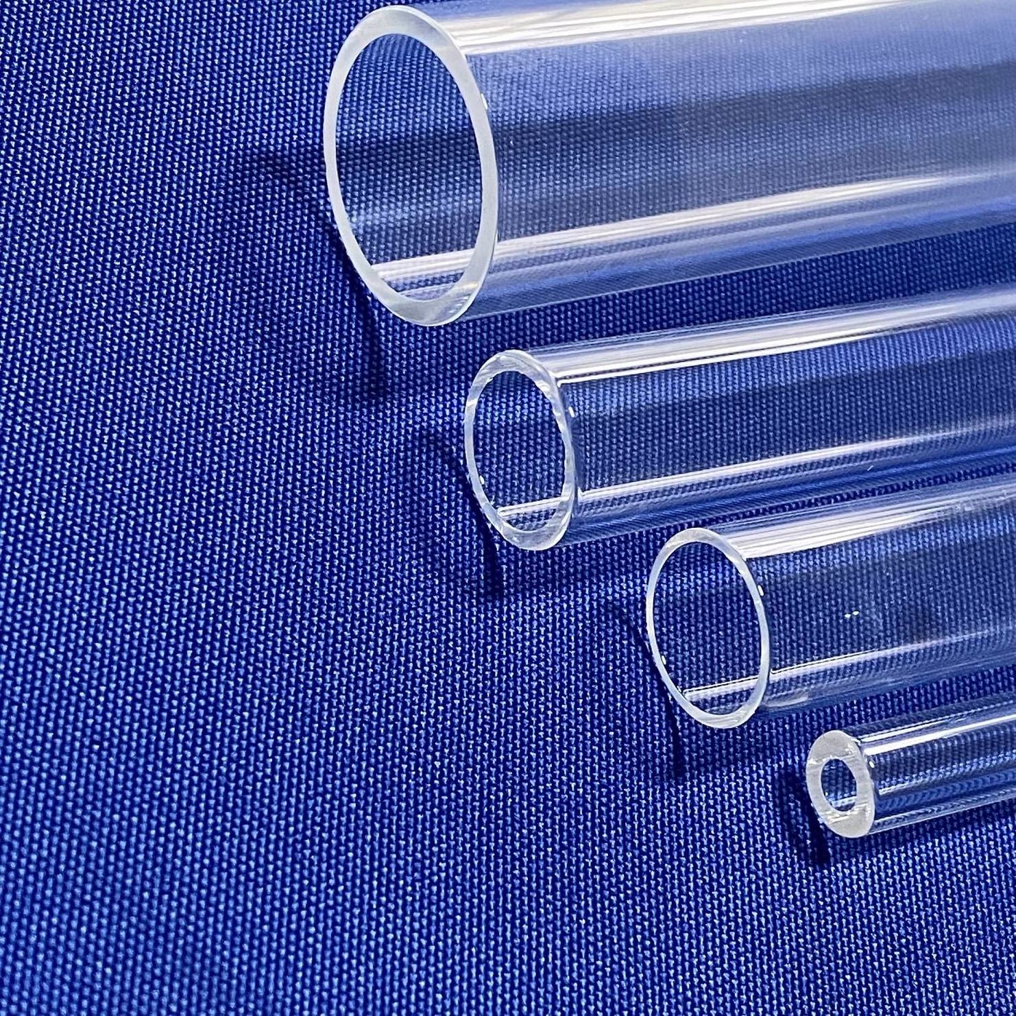 HY customized High Quality Clear Quartz Glass Tubes Glass Quartz Pipes For Laboratory