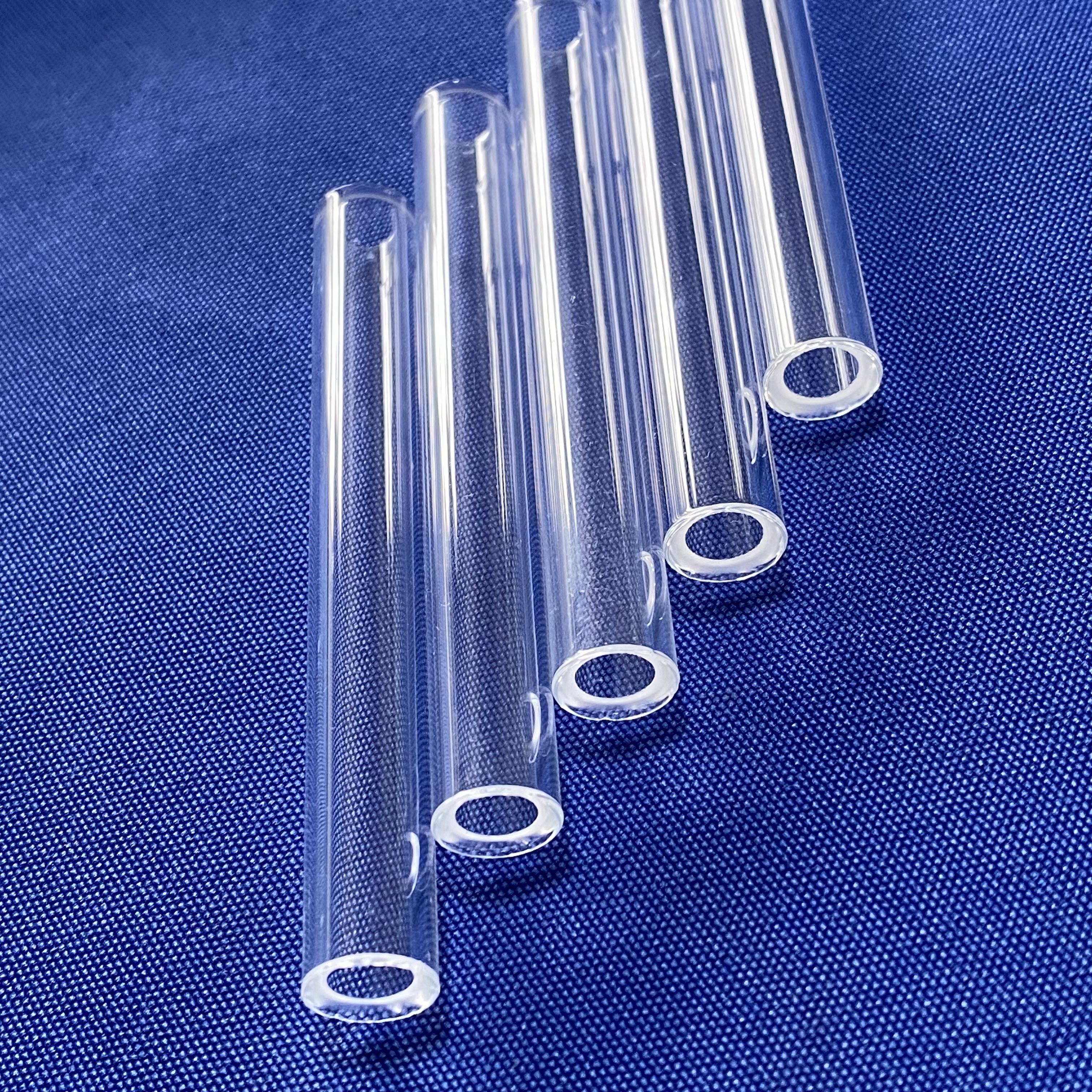 HUOYUN manufacture customized high temperature sizes quartz glass tube quartz pipe