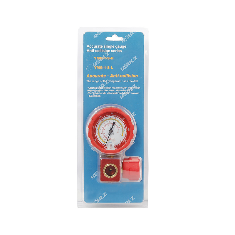 HVAC Refrigerant Manifold Gauges R404A plastic box with 150cm imported Charging hose Manifold gauge