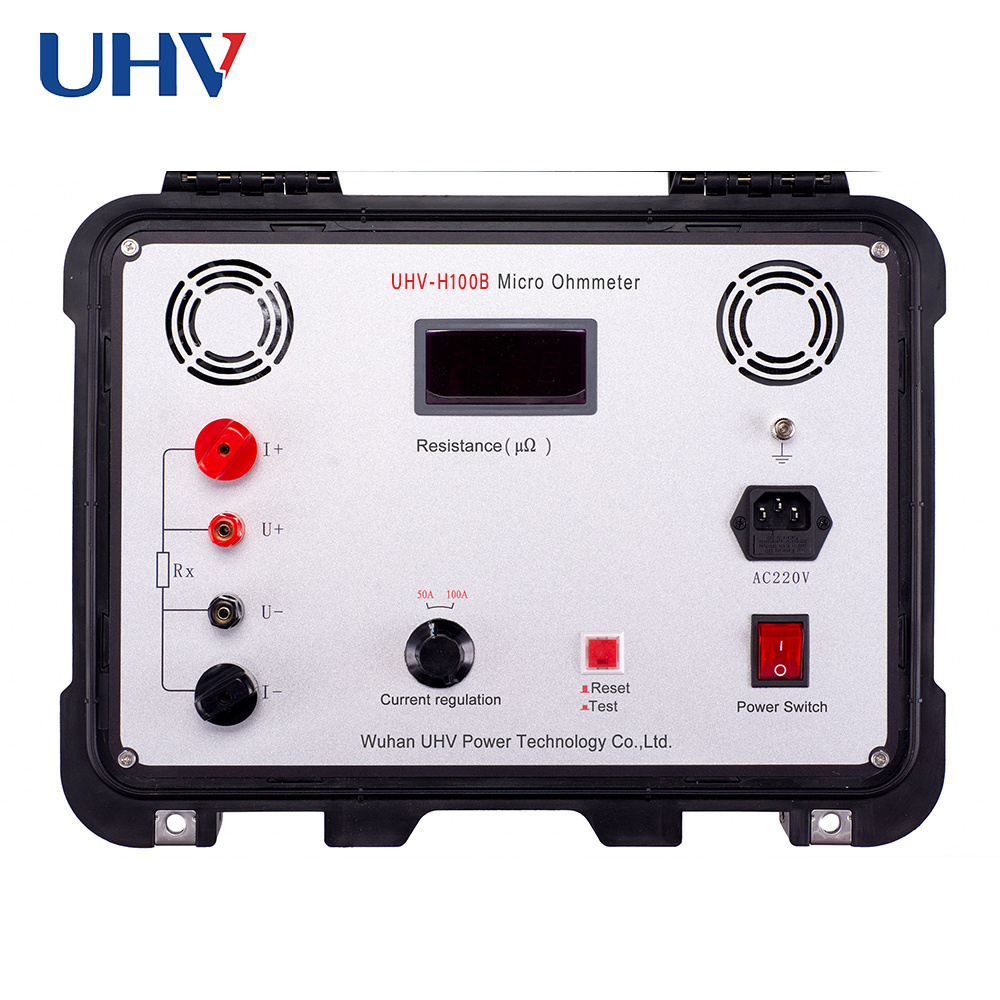 UHV-H100B Factory Price 100A Contact Resistance Meter Switch Loop Resistance Tester For Wholesales