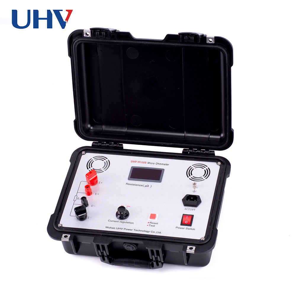 UHV-H100B Factory Price 100A Contact Resistance Meter Switch Loop Resistance Tester For Wholesales