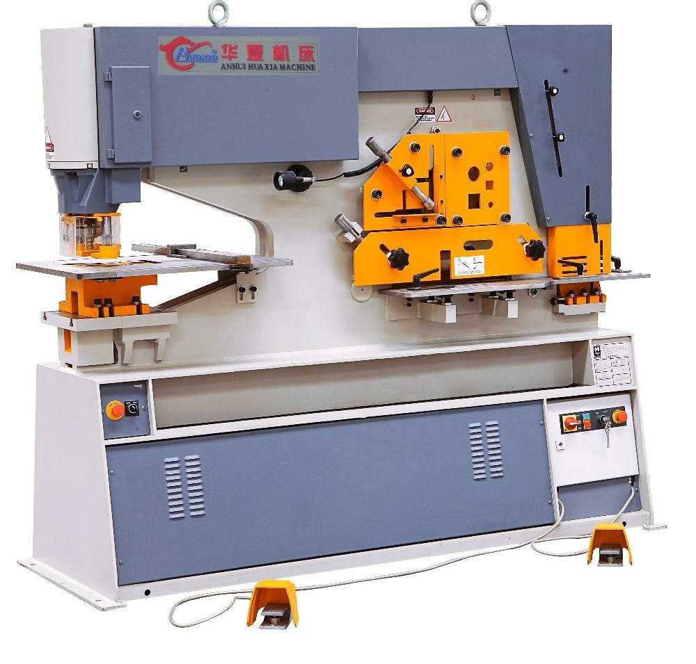 HUAXIA factory direct sale Q35Y-20 series metal 90T hydraulic ironworker/high-quality ironworker machine