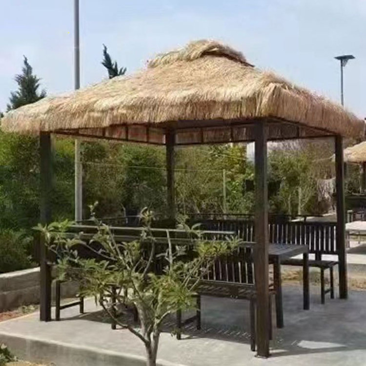 hot sale straw thatch umbrella made of artificial synthetic thatch and thatch roof for bar