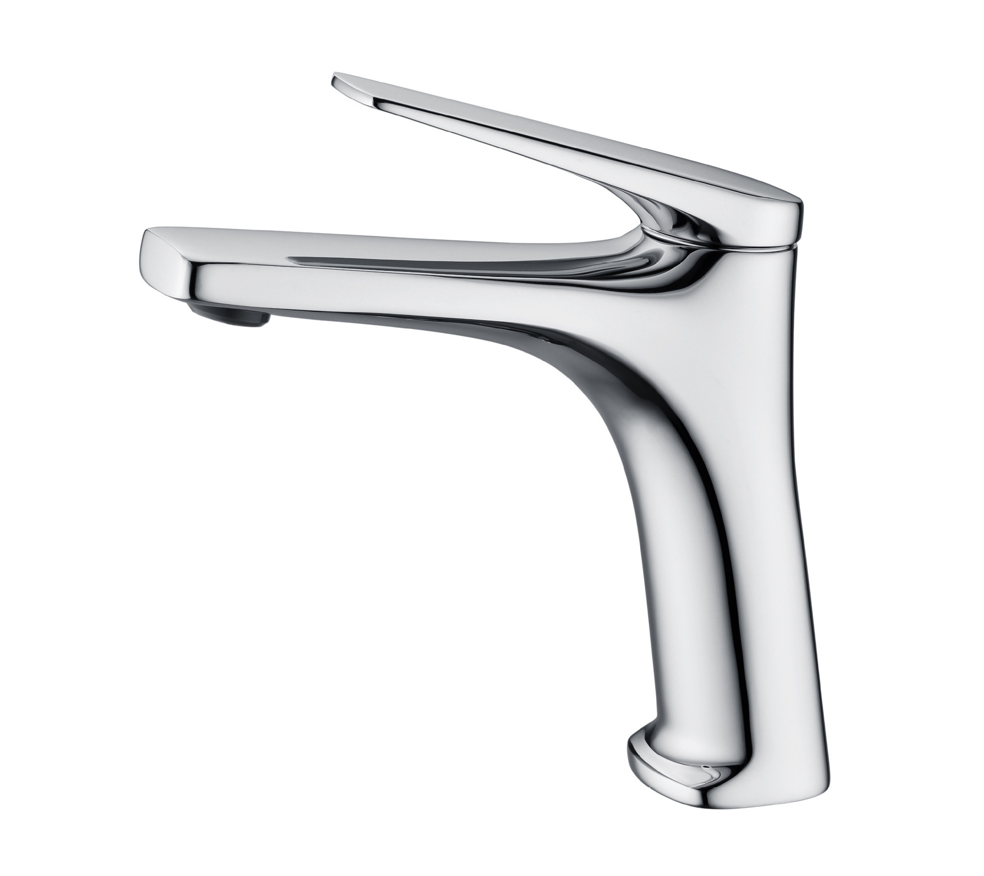 All copper single hole modern bathroom low price basin faucet