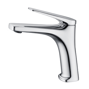 All copper single hole modern bathroom low price basin faucet