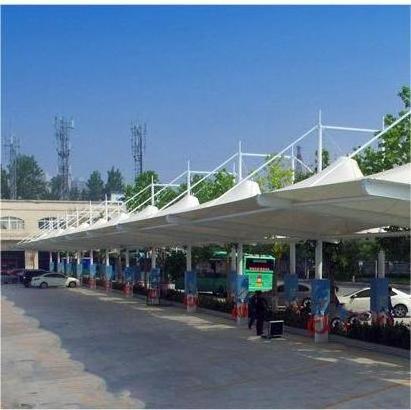 The strong and reliable carport and trellis are both steel and can be used as sunshade carports for parking lots