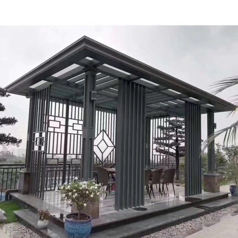 high end customized modern aluminum alloy free standing  winter garden sunroom kit