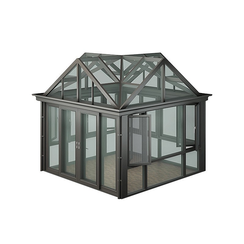 China factory customized sun room outdoor glass room for garden glass house sunroom aluminum bathroom