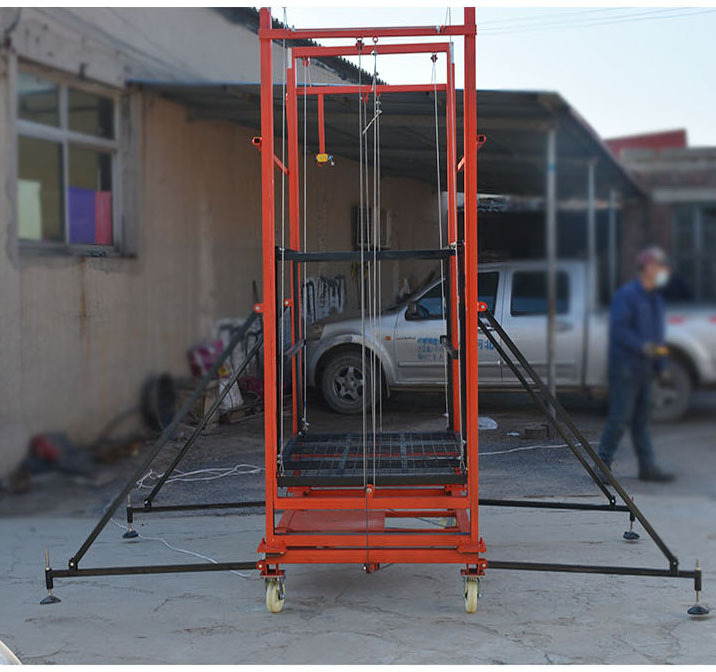 Can be raised 8 meters load 500KG aluminum alloy multi-model foldable electric scaffold elevator