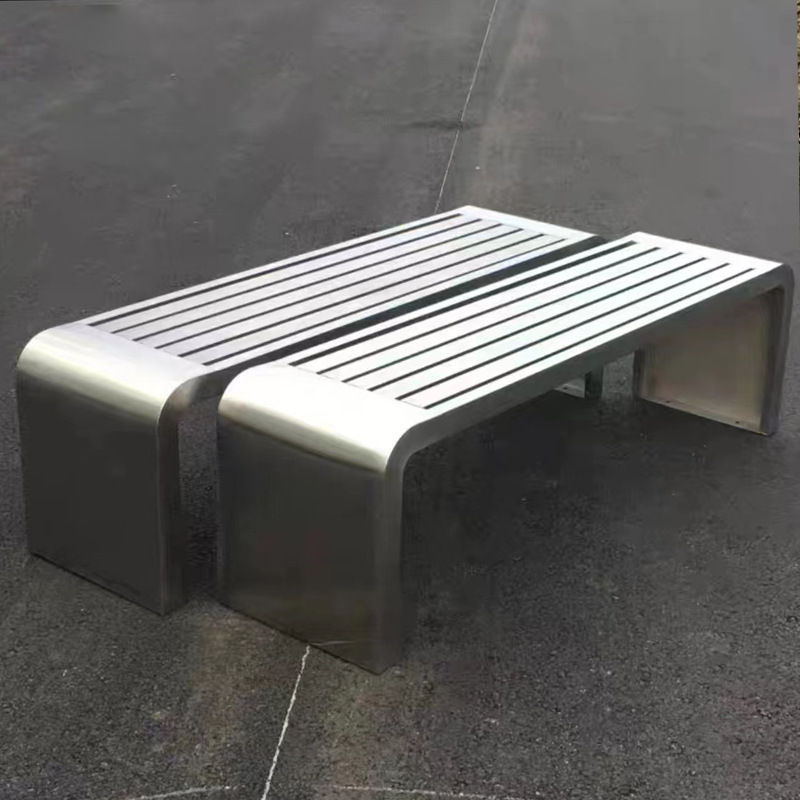 Metal outdoor benches and seating Park benches replaced with slats