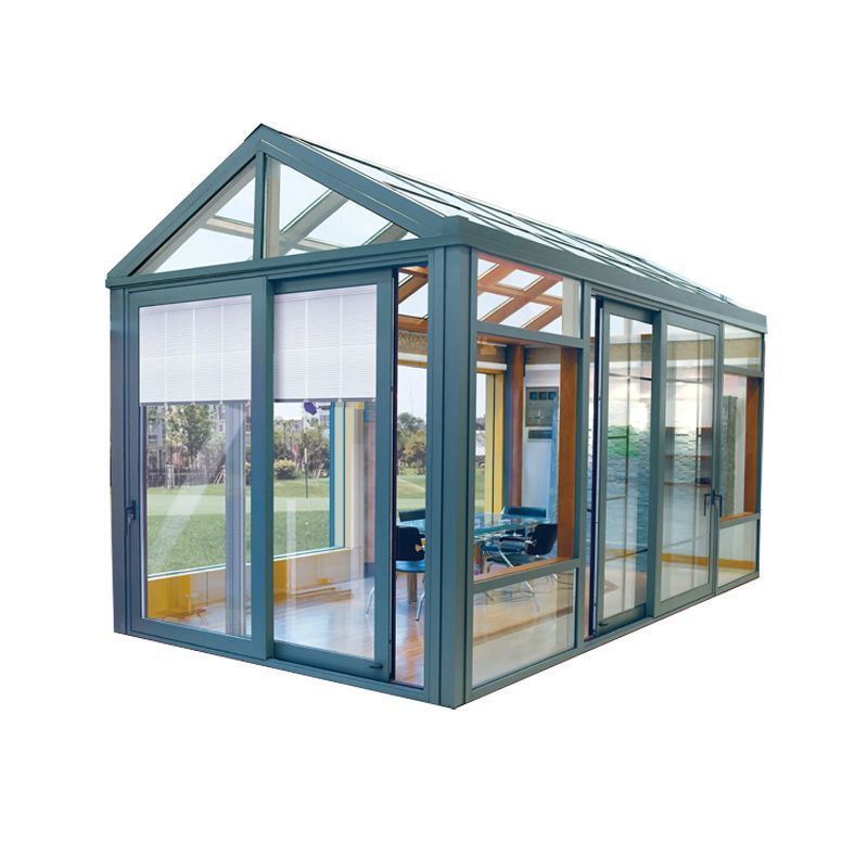 high end customized modern aluminum alloy free standing  winter garden sunroom kit