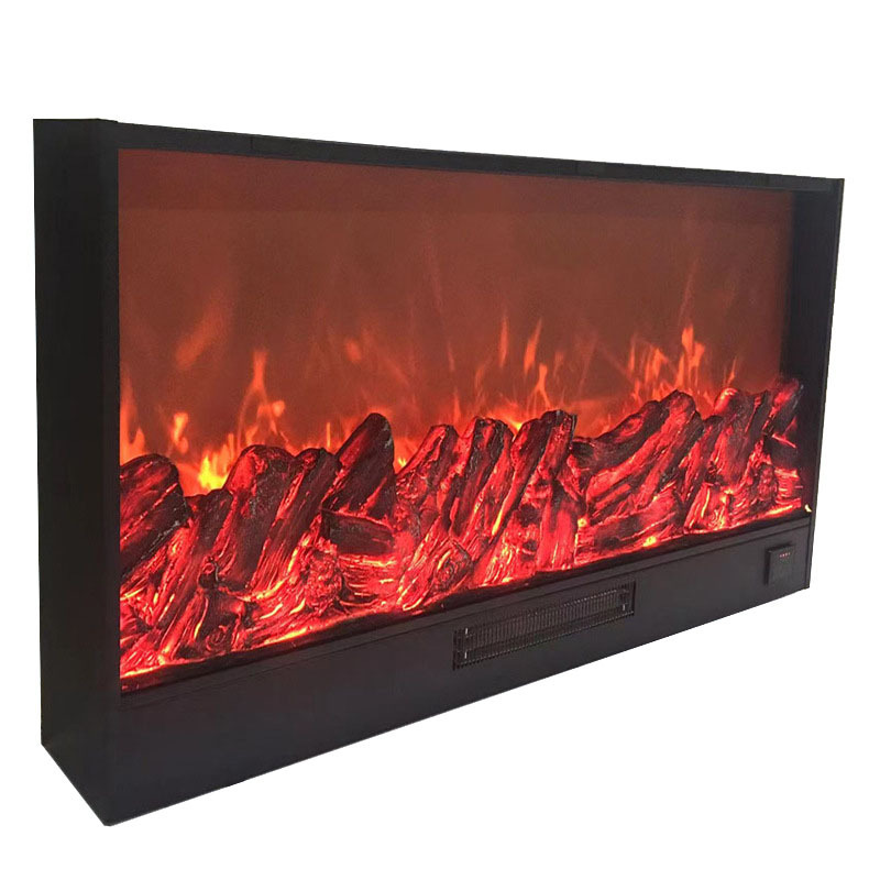 high quality 304 stainless steel customized water vapor electric 3 sided fireplace