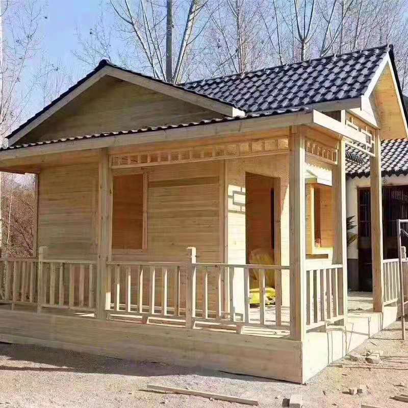 Beautiful  wooden log houses doors wood garden bungalow house wooden