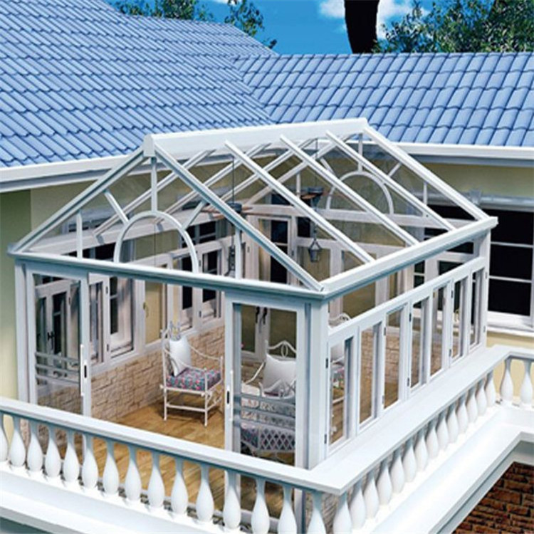 high end customized modern aluminum alloy free standing  winter garden sunroom kit