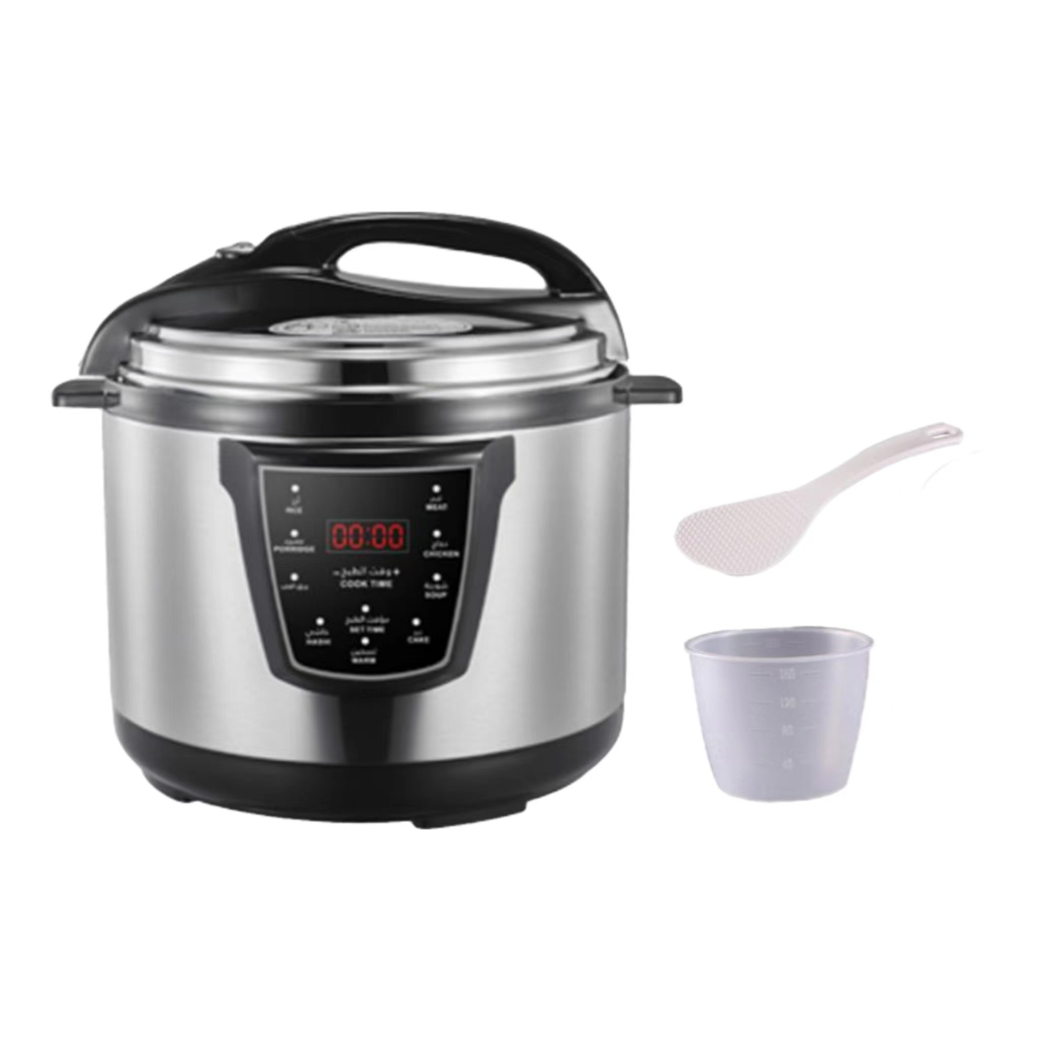 12L GCC Multi  Electric Pressure Cooker 6 Quart Programmable Rice Cooker 11-in-1Stainless Steel Pot