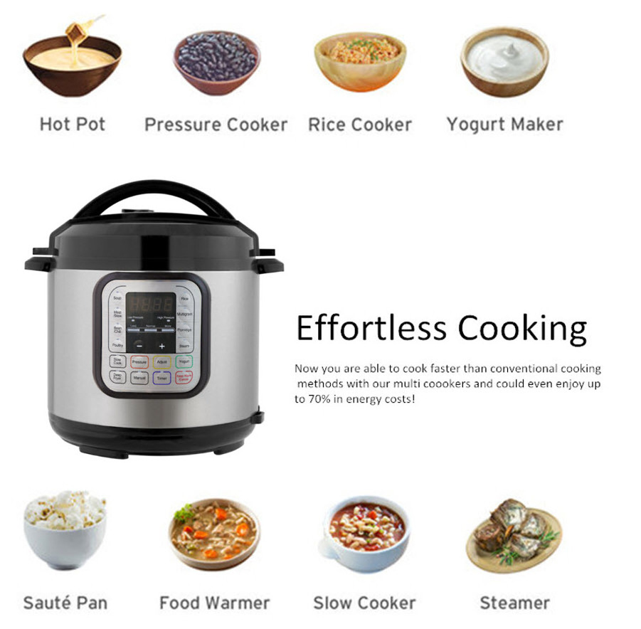 Instant Automatic Multi-Functional Electric Pressure Rice Cooker 3L 700W Electric Multi Cookers