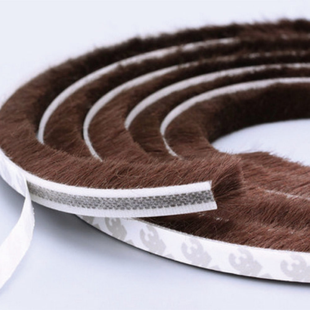 Wholesale Sliding Door Seal Brush Wool Pile Weather Stripping Self Adhesive Seal Weather Strip