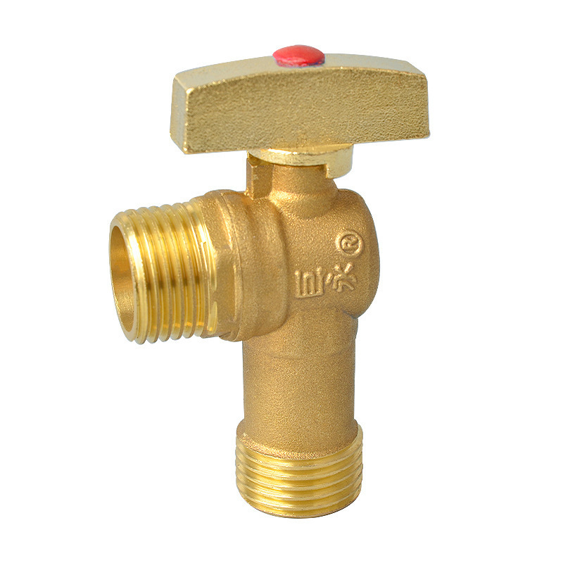 High flow all copper ball core outer wire electroplated nickel water heater ball valve