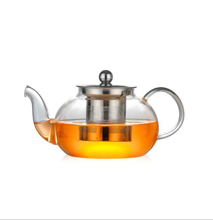 High borosilicate glass water kettles personalized tea pots with strainer