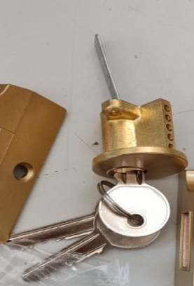 Solid brass cylinder for night Latch rim lock 564, Hyland OEM cylinder lock with 3pcs normal keys