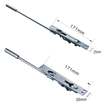 Stainless steel flush door bolt, door bolt for fire door.