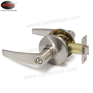 Tubular lever handle door lock  Hyland OEM 808 SS BK Heavy duty  zinc alloy privacy door lock for South America