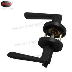 Popular handle door lock set Black finish,  Hyland LH858 MB ET adjustable 45 degree Latch,  Australia Tubular handle Lock,