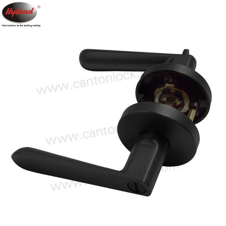 Popular handle door lock set Black finish,  Hyland LH858 MB ET adjustable 45 degree Latch,  Australia Tubular handle Lock,