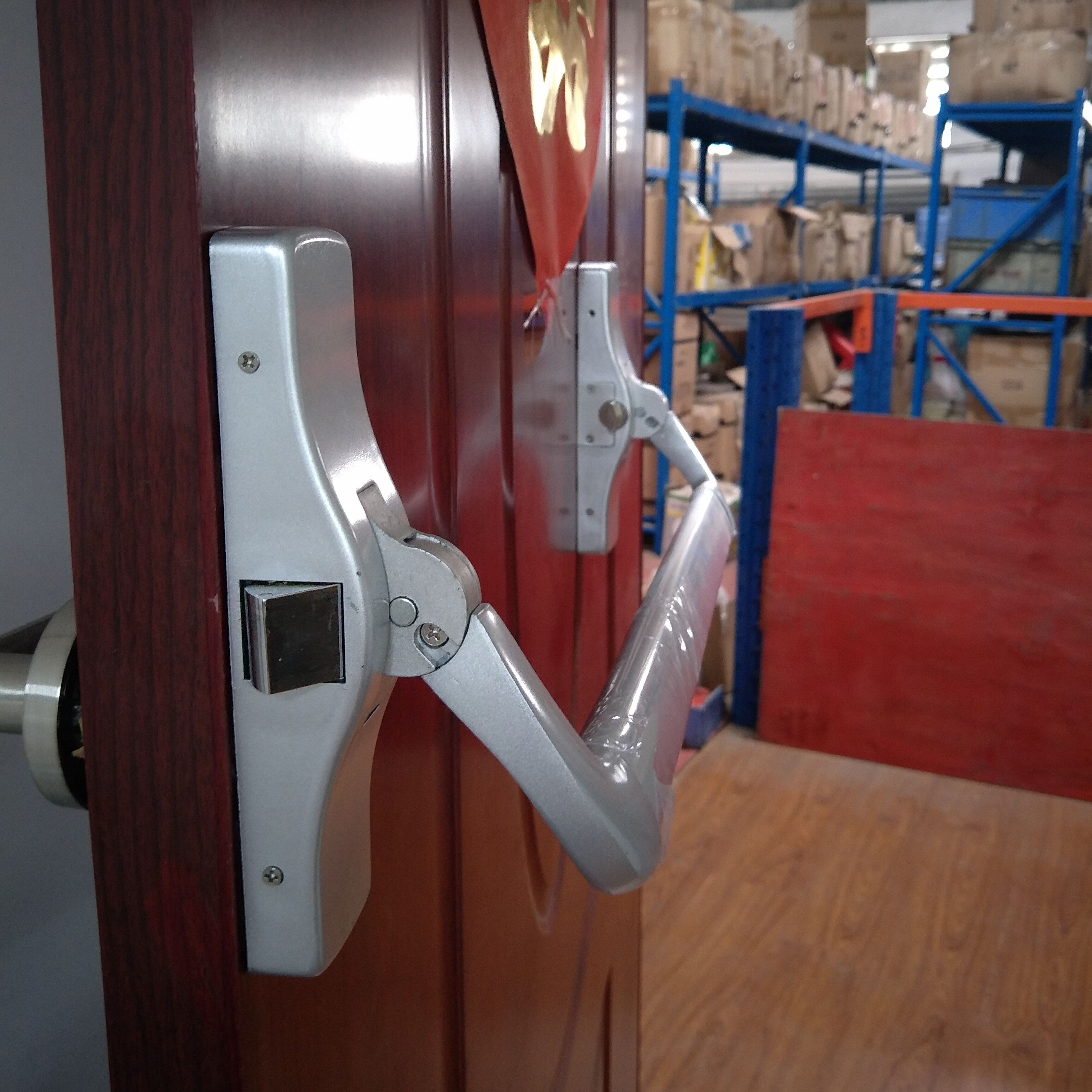 Panic push bar for exit door,   Hyland OEM 305 universal style panic bar device for doors, panic exit device