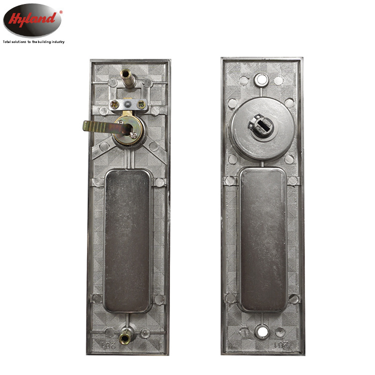 Cabinet sliding door lock, zinc alloy material concealed handle  Hyland OEM 881 SS with 2pcs keys, hook lock