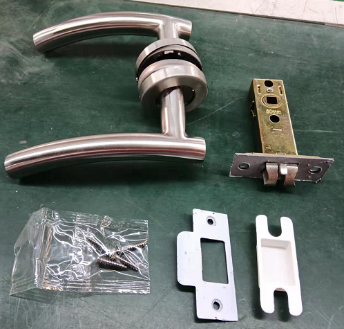 stainless steel handle  Hyland OEM LH1034 SS ET French design door lever locks for out door