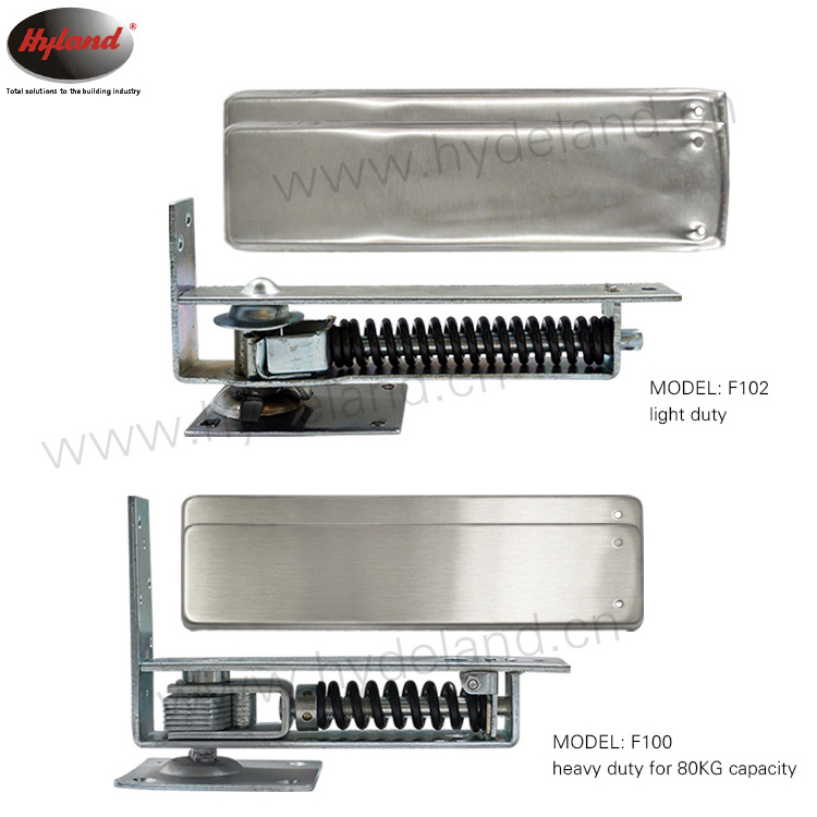 HYLAND OEM F102 Stainless Steel Heavy Duty Steel Double Action Floor Spring Bolt Latch  Hinge for door  bisagras