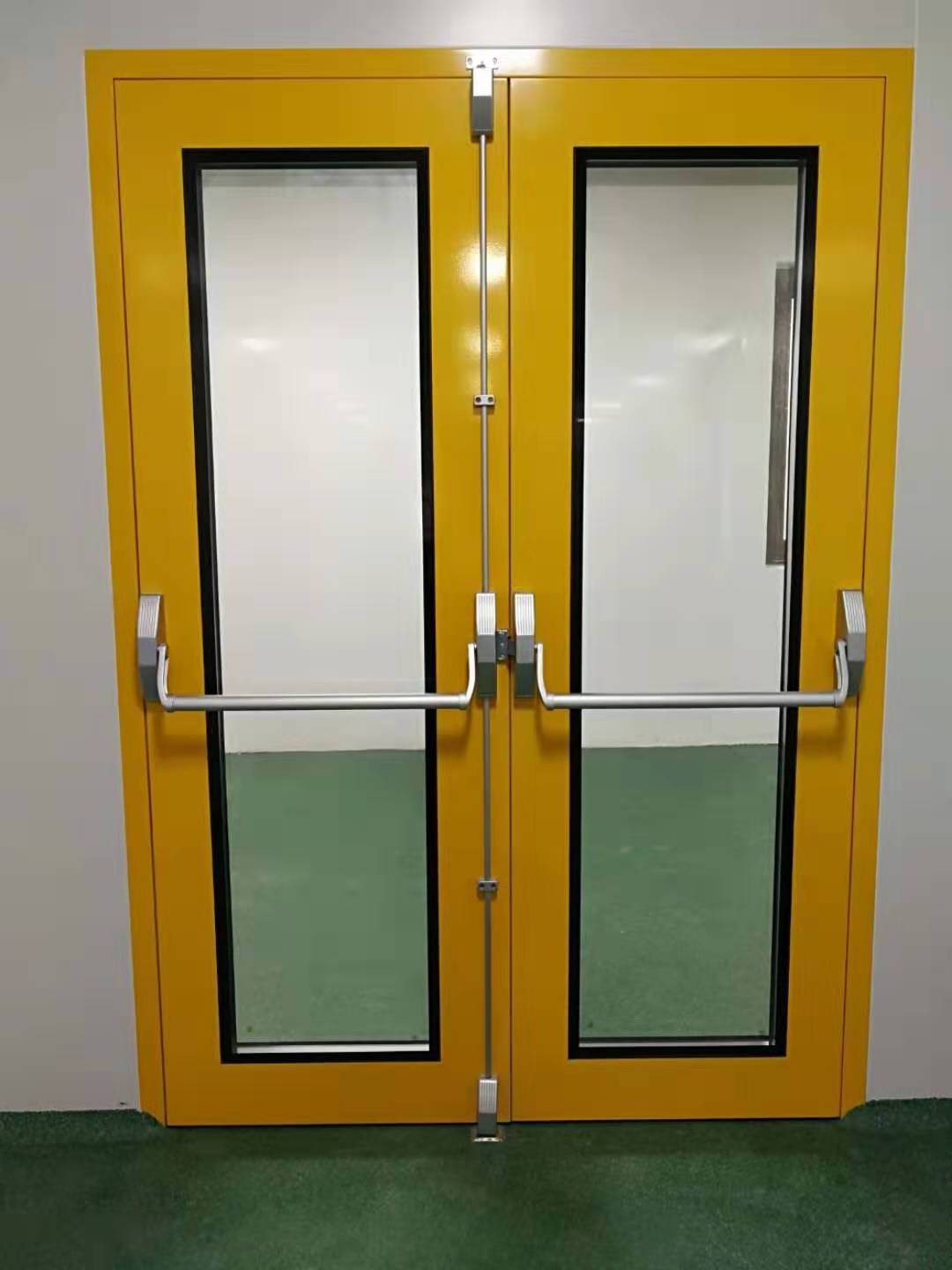 Panic Push Bar 3 points locking , Hyland OEM 330 Fire Door Plastic and iron tube Panic exit device for emergency door