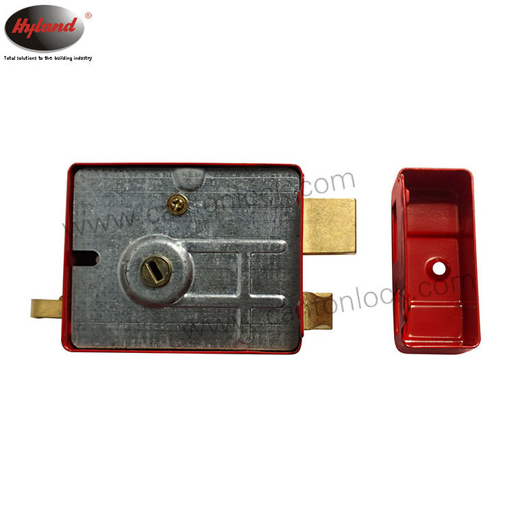 Deadbolt Night Latch and Rim Door Locks High quality Hyland G556 The Most Popular red colour door lock